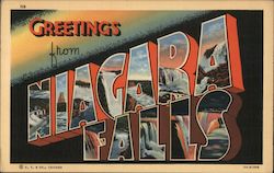 Greetings from Niagara Falls Postcard