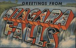 Greetings from Niagara Falls New York Postcard Postcard Postcard