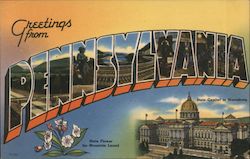 Greetings from Pennsylvania Postcard Postcard Postcard