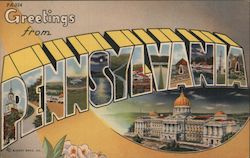 Greetings from Pennsylvania Postcard Postcard Postcard