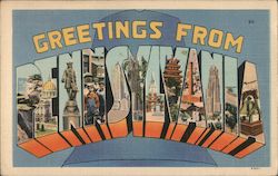 Greetings from Pennsylvania Postcard Postcard Postcard