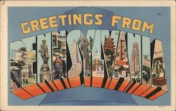 Greetings from Pennsylvania Postcard