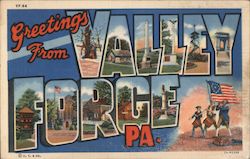 Greetings from Valley Forge Postcard