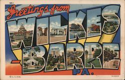 Greetings from Wilkes Barre Postcard