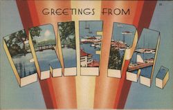 Greetings from Erie Pennsylvania Postcard Postcard Postcard