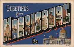 Greetings from Harrisburg Postcard