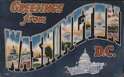 Greetings from Washington Postcard