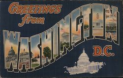 Greetings from Washington Postcard