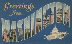 Greetings from Washington Postcard