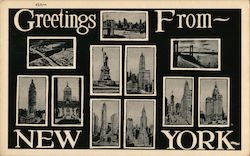 Greetings from New York Postcard