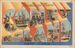 Greetings from Coney Island Postcard