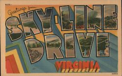 Greetings from Sky-Line Drive Virginia Postcard Postcard Postcard