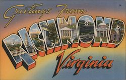 Greetings from Richmond Postcard