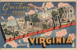 Greetings from Winchester Virginia Postcard Postcard Postcard