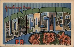 Greetings from Lancaster Pennsylvania Postcard Postcard Postcard