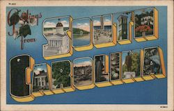 Greetings from South Carolina Postcard