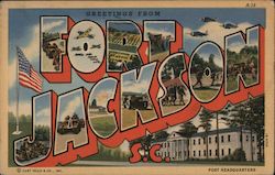 Greetings from Fort Jackson Postcard