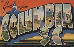 Greetings from Columbia Postcard