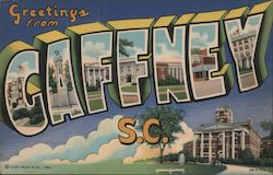 Greetings from Gaffney South Carolina Postcard Postcard Postcard