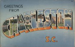 Greetings from Charleston South Carolina Postcard Postcard Postcard