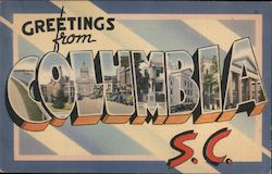 Greetings from Columbia Postcard