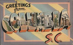 Greetings from Columbia Postcard