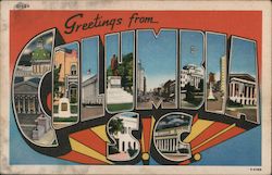 Greetings from Columbia Postcard