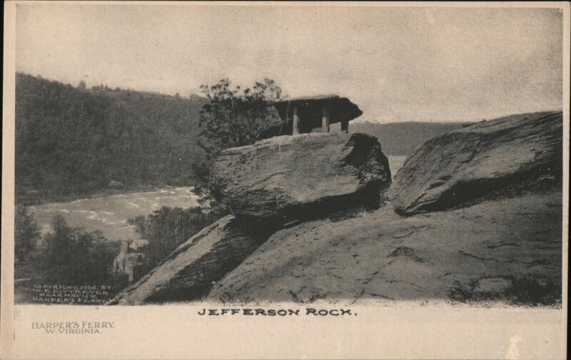 Jefferson Rock Overlooking the Potomac River Harpers Ferry West Virginia