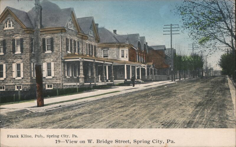 View on W. Bridge Street, Spring City, PA Pennsylvania