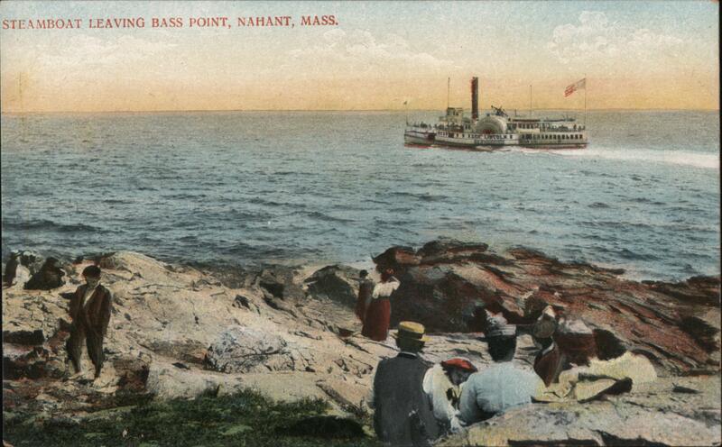 Steamboat Leaving Bass Point, Nahant, MA Massachusetts