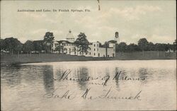 Auditorium and Lake, De Funiak Springs, Florida Postcard