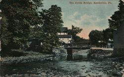 Tea Creek Bridge, Reedsville, PA Postcard