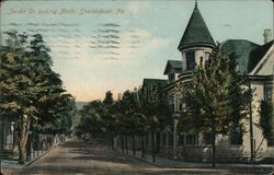 Jardin St. Looking North, Shenandoah, PA Postcard