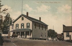 Hope Valley RI Post Office Postcard