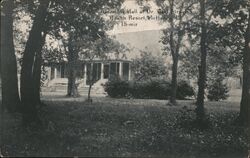 Assembly Hall at Dr. Carl Stritch's Health Resort, McHenry, IL Postcard