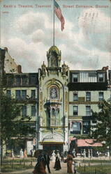 Keith's Theatre, Street Entrance, Boston, MA Postcard