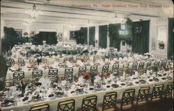 Hotel Stratford, Clover Club banquet hall, Philadelphia, PA Postcard