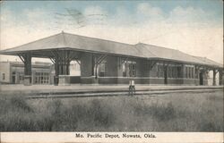 Missouri Pacific Depot, Nowata, Oklahoma Postcard