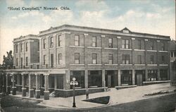 Hotel Campbell, Nowata, Okla. Postcard