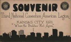 1921 Kansas City American Legion Convention Souvenir Postcard
