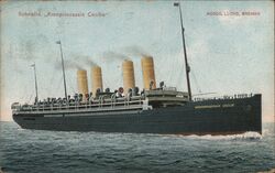 SS Kronprinzessin Cecilie Ocean Liner Postcard Postcard