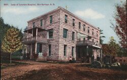 Lady of Lourdes Hospital, Hot Springs, South Dakota Postcard