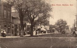 Main Street, Madison, Nebraska Postcard