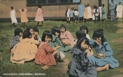 Japanese Children, Hawaii Postcard