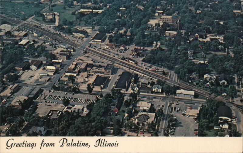 Aerial View of Palatine, Illinois