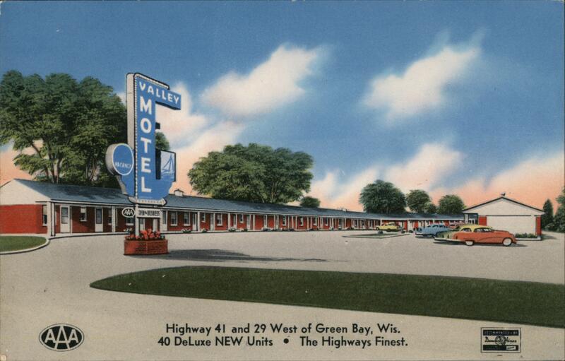 Valley Motel, Hwy 41 and 29 West of Green Bay, Wisconsin