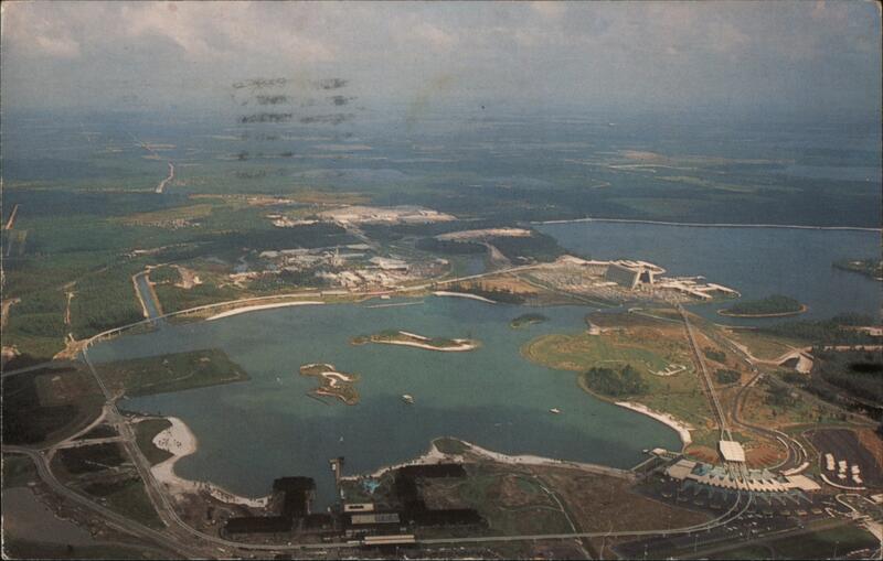 Aerial View of Walt Disney World, Bay Lake, Contemporary Resort Lake Buena Vista Florida