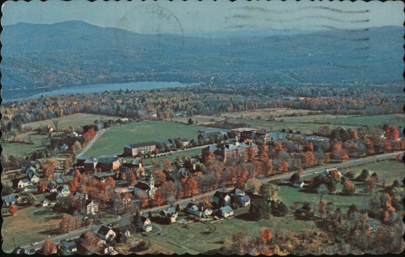 Aerial View of Colby Junior College, New London, NH New Hampshire