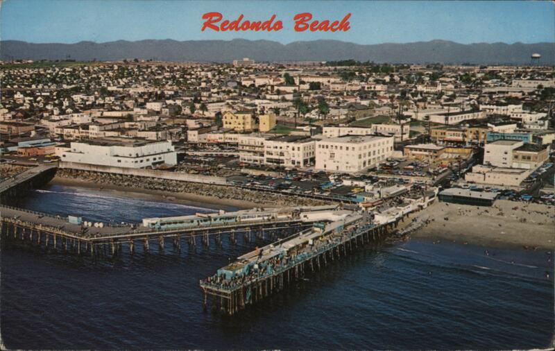 Redondo Beach Pleasure Pier Aerial View California