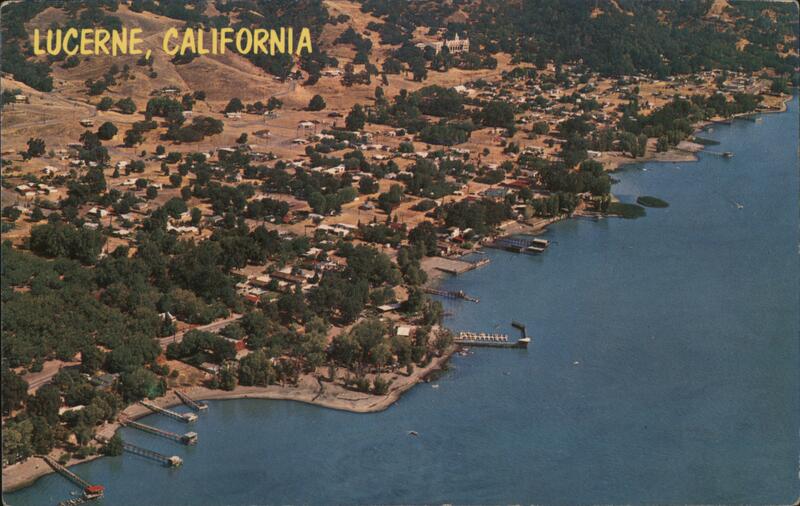 Aerial View of Lucerne, California on Clear Lake Mike Roberts
